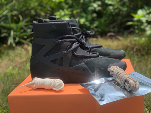 Black Soul_ Nike Air FEAR of God 1 _Triple Black goods number_ AR4237-005_ full code shipment 40--47.5-02b5fa7c